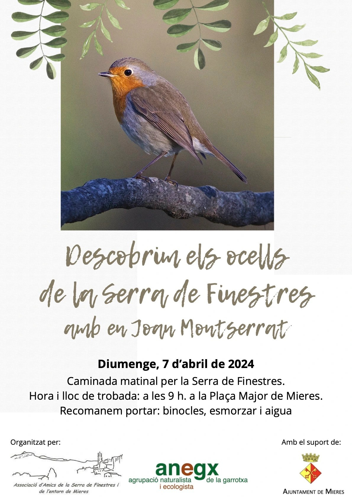 Descobrim els ocells de la Serra de Finestres amb en Joan Montserrat (2)
